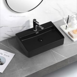 Раковина ABBER Rechteck 61см чёрный матовый AC2201MB